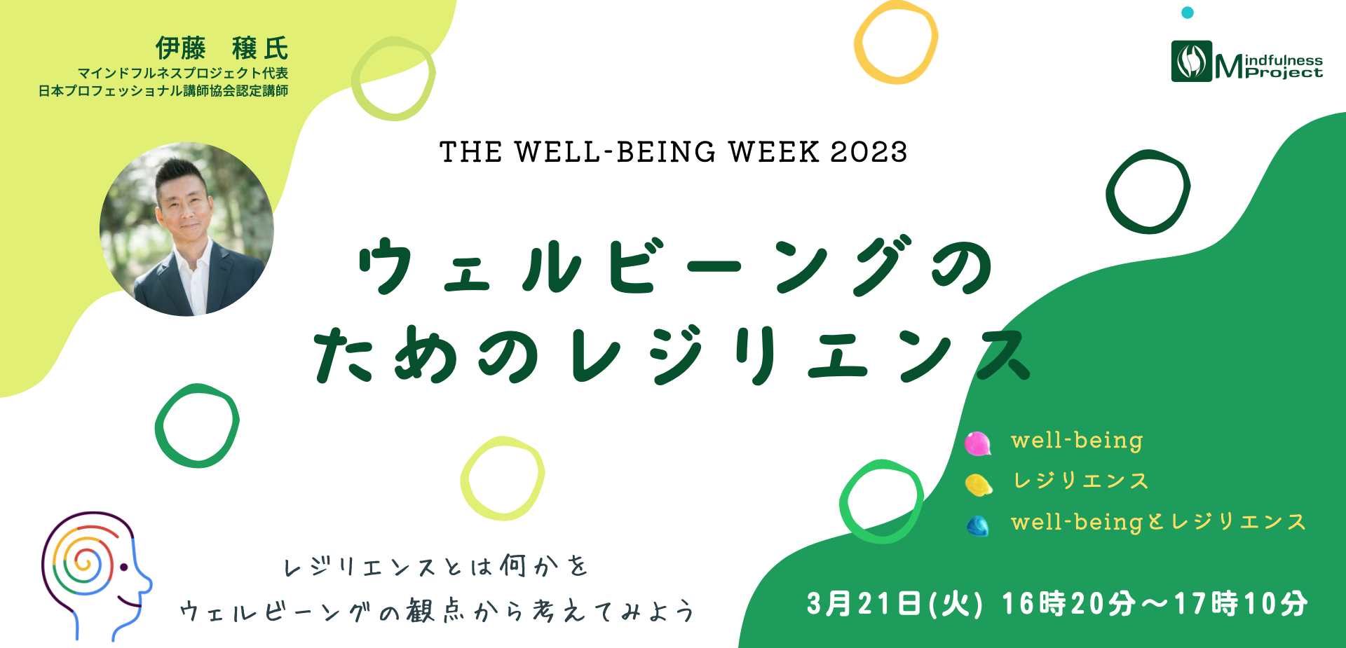 [PR016] ウェルビーングのためのレジリエンス