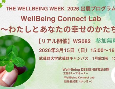WS082　WellBeing Connect Lab ～わたしとあなたの幸せのかたち～